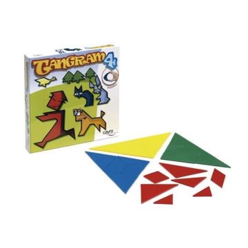 Jeu de Tangram - CAYRO - 14 pièces - Pour enfant à partir de 8 ans - Couleurs variées