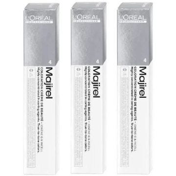 728>L'Oréal Majirel Lot de 3 colorations pour cheveux 4 Brun moyen