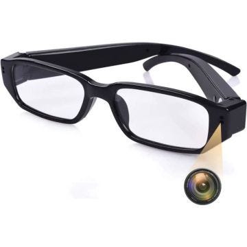 Lunettes Caméra Espion Photo Vidéo Microphone 5 Mp Micro SD Full HD 1080P Noire + SD 8Go YONIS