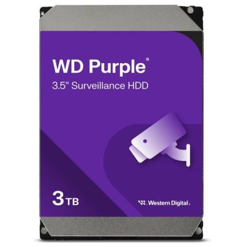 Disque dur - WESTERN DIGITAL - WD33PURZ - 3 TB - Serial ATA-600 - 3.5" - 550 Mo/s - 3D triple-level cell (TLC)