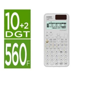 Calculatrice de poche - Casio - Fx-991spcw - Scientifique - Blanc - Alimentation par pile