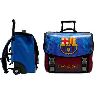 FC BARCELONE Cartable à Roulettes 41Cm 2 Compartiments + 1 Poche