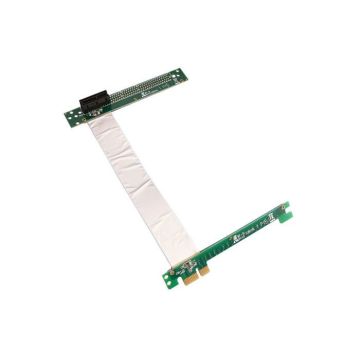 Nappe d'extension type riser pour port PCI Express x1 vers port PCIe x1 avec nappes blindées 185mm