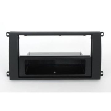 Adaptateur de façade d'autoradio simple DIN Noir Porsche Cayenne