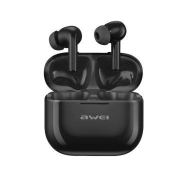 Écouteurs Bluetooth 5.3 Compact Charge Rapide Étanche IPX6 Awei Noir