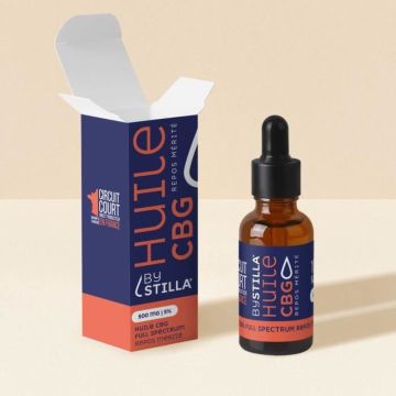 Huile CBD CBG 10% Full Spectrum Choco Noisette "Repos Mérité" By Stilla