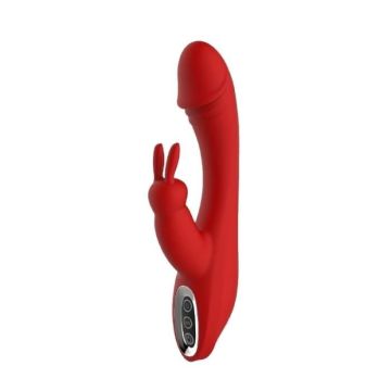 Artemis Rabbit Vibrant Clitoris et Vagin Rouge