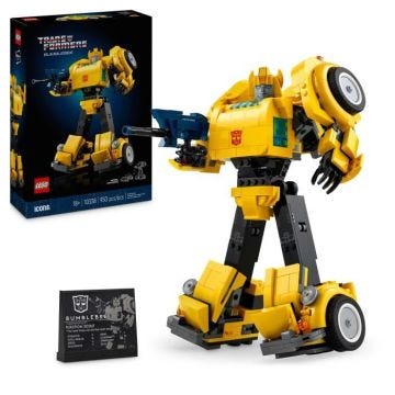 LEGO® Icons 10338 Transformers Bumblebee - Figurine Robot pour Adultes - Véhicule