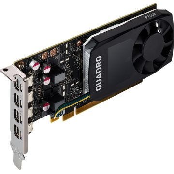 Carte Graphique - HP - Quadro P1000 - 4 Go GDDR5 - Low-Profile - 4 x Mini DisplayPort