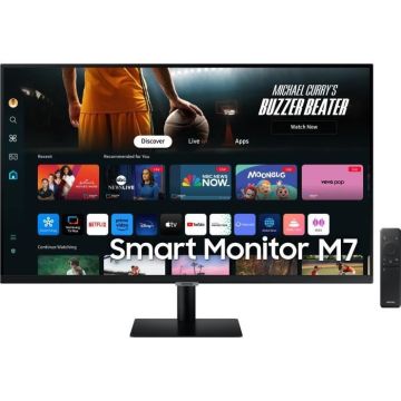 Écran PC - SAMSUNG - SMART MONITOR M7 DM700 - 32" UHD 4K - Dalle VA - 60Hz - HDR10 - USB-C 65W - HDMI - Enceintes - Noir