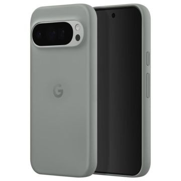 Coque d'origine Google Pixel 9 Pro XL Mat Soft Touch Caméra Protégée Google Vert matcha