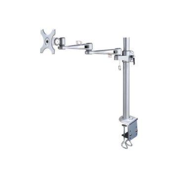 NEWSTAR Kit de montage - Bras articulé - Fixation par pince pour bureau- Pour écran LCD - Inclinaison et rotation - Noir