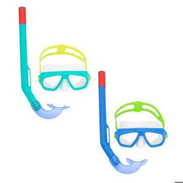 Bestway Ensemble Masque et Tube Enfant Bandeau Anatomique Couleur Assortie +3 Ans Plage et Piscine 24018