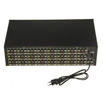 Splitter Audio Stereo et ou Video Composite 48 Ports - 1 entrée / 48 Sorties - Duplique Une Source à l'identique de 2 à 48 Fois