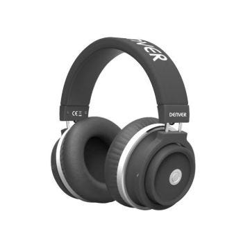 Denver Electronics BTH-250 BLACK, Sans fil, Bandeau, Binaural, Supra-aural, 350 g, Noir