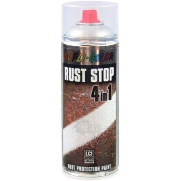 Pulvériser de la peinture argent satiné anti-rouille 400ml Rust Stop Motip