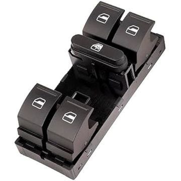 Bouton de lève-vitre électrique - ORIGEN - SEAT/VW - Remplacement - OEM 1K4959857B - Neuf