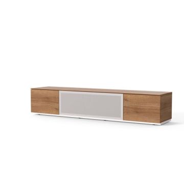 Meuble TV - SONOROUS - STUDIO 200 - Bois MDF - Métal perforé - 200 cm - 85'' max