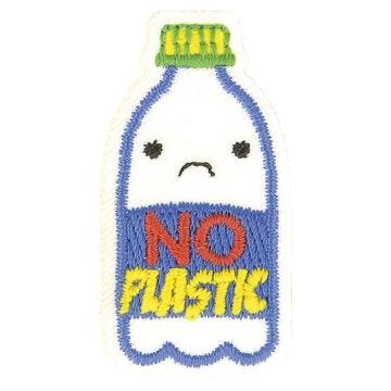 Ecusson thermocollant éco friendly tissu bio No plastic 7cm x 5cm