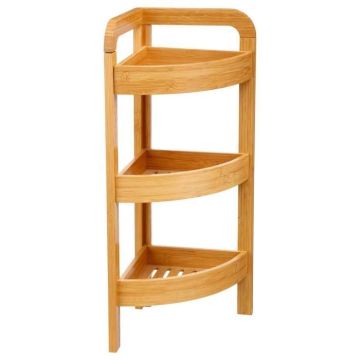 Etagère d'angle Bambou 3 niveaux