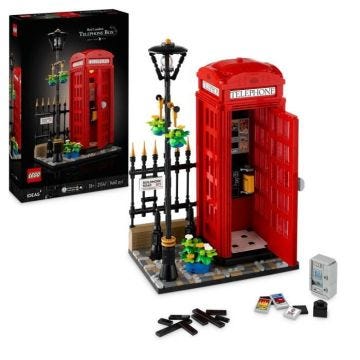 LEGO® Ideas 21347 Cabine Téléphonique Londonienne Décoration Maison pour les Anglophiles