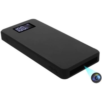 Power Bank Caméra Espion Full HD Batterie 10000 Mah Détection de mouvement YONIS Noir