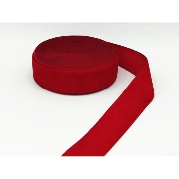 Ruban Sangle Décoratif - AnseTendance - 10m - Velours Polyester - 25mm - Bordeaux