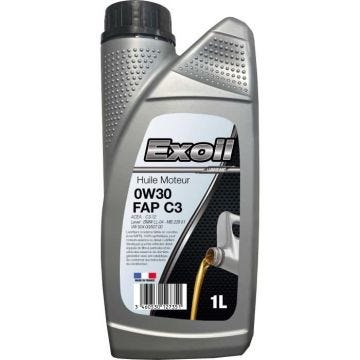 Huile moteur Exoil 0W30 C3 spéc. Mercedes / VW 1L