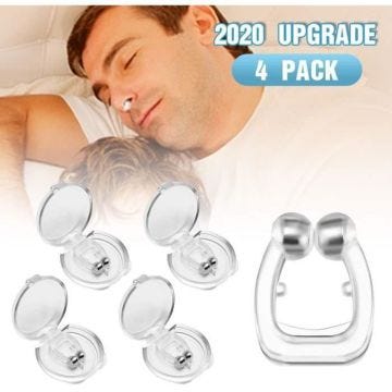 Pince à Nez Anti Ronflement Magnétique, Snore Stop Dispositif Anti Ronflement Stop Ronflement, Arrête les ronflements du