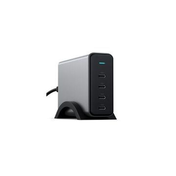 Chargeur USB-C - Satechi - 165W PD GaN - 4 Ports - Space Gray - Nitrure de Gallium