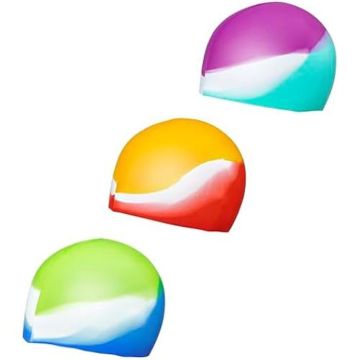 Bonnet de Bain - BESTWAY - Lil' Color Wave - Silicone Souple - Multicolore - 20 cm x 18 cm