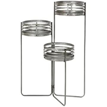 Jardinière - DKD HOME DECOR - Pot de Fleurs en Fer - Couleur Gris - Dimensions 76x48x26 cm - Mixte