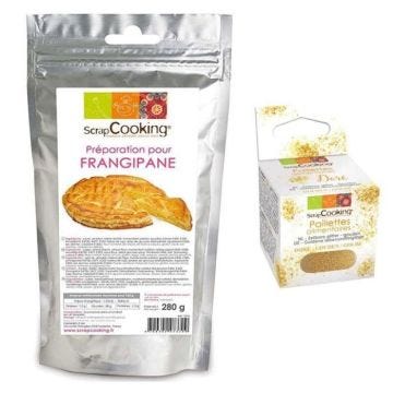 Préparation frangipane SCRAPCOOKING - pour galette des rois - 280g + paillettes dorées