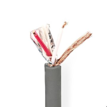 Câble DMX - NEDIS - COTR15021GY100 - Blindé - 110 Ohm - Gris Foncé