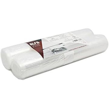 Rouleaux sous vide - ALFA - 28 cm x 6 m - Lot de 2 - Matériau renforcé - Compatible micro-ondes et congélateur