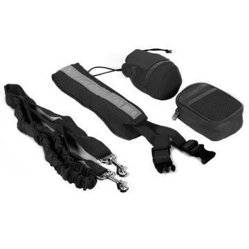 Laisse Mains Libres - XCSOURCE - OS705 - Réflective - Ceinture Réglable - Sac de Téléphone