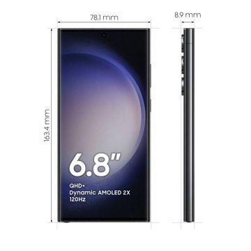 Samsung S918 Galaxy S23 Ultra 5G 256GB 8GB RAM Dual-SIM Phantom Black