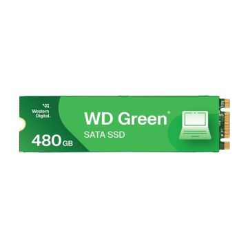 SSD - WESTERN DIGITAL - Green - 480 Go - M.2 2280 - SATA 6Gb/s - Noir