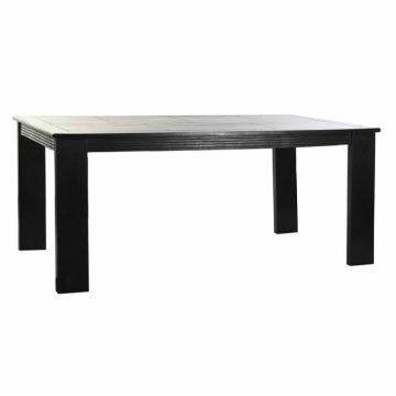 table de salle à manger brun foncé acacia (180 x 90 x 76 cm)