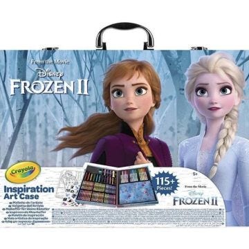 Set de coloriage - Crayola - Disney Frozen II - 113 pièces - Bleu/Blanc - Inclus images à colorier