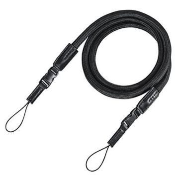 Sangle d'appareil photo HAMA - BRAID 120 - Noir - Fermeture à clip - Longueur 120cm