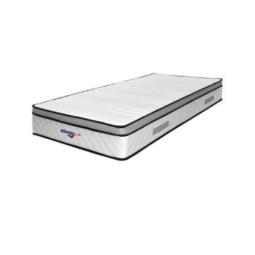 Matelas marie a Ressorts Ensaches 4 cm Memoire de Forme 80 Kg-m3 - 160x200 Hauteur -- 26 cm - Accueil Ferme - Soutien Ferme ...