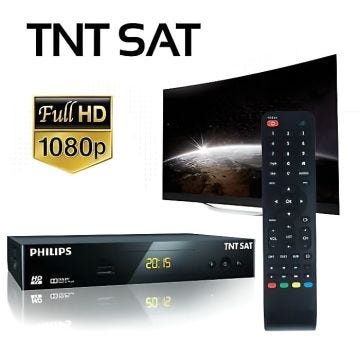 Récepteur PHILIPS DSR 3231T , Démodulateur Satellite HD S.C TNTSAT, Noir, Haute définition