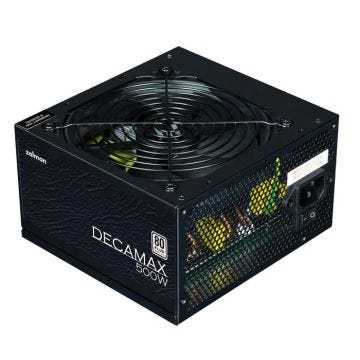 Alimentation PC - ZALMAN - DecaMax 500W - 80+ - Non modulaire - Ventilateur 120mm - Noir