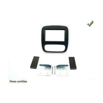 KIT 2 DIN OPEL VIVARO 2014&gt; RENAULT TRAFIC 2014&gt; NOIR CONTOUR ARGENT