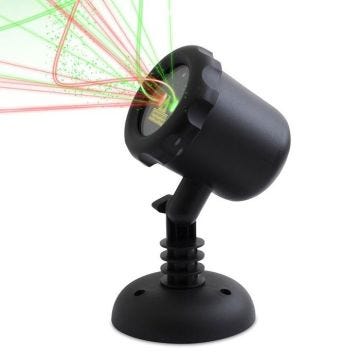Projecteur laser WI-LIGHT avec 1000 points statiques verts et rouges LASER100 - Noir
