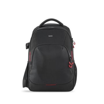 SAC À DOS DE CAMÉRA-APPAREIL PHOTO ''OHIO'', 190, NOIR-ROUGE HAMA