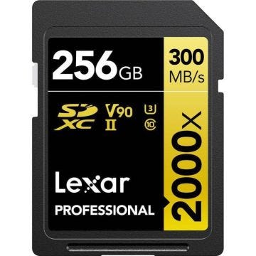Carte mémoire SD - LEXAR - SD PRO GOLD SERIES - 256GB - V90 - UHS-II 2000X