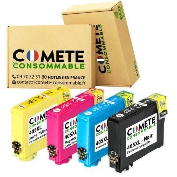 Cartouches d'Encre Compatible Epson 405 XL - Valise pour Cartouche - Workforce Pro WF-3820 WF-3825 WF-4820