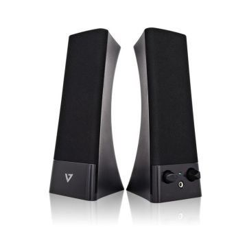 Haut-Parleurs Portable - V7 - SP2500 - 5 W RMS - USB - Noir